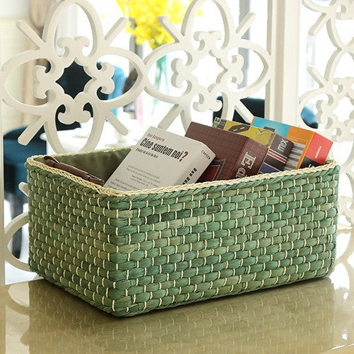 Handcrafted Organizer Basket with Two Handles | Kelmera