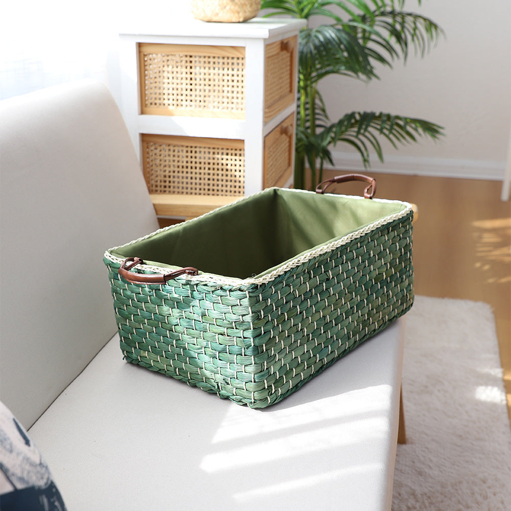 Handcrafted Organizer Basket with Two Handles | Kelmera