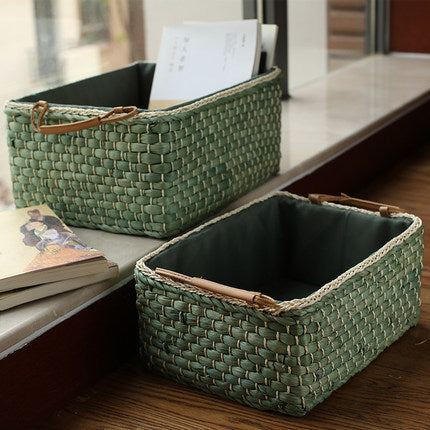 Handcrafted Organizer Basket with Two Handles | Kelmera
