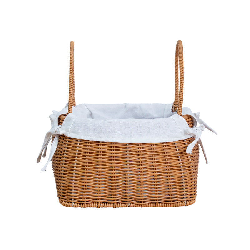 Handcrafted Rattan Basket with Removable Inner Lining | Kelmera