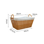 Handcrafted Rattan Basket with Removable Inner Lining | Kelmera
