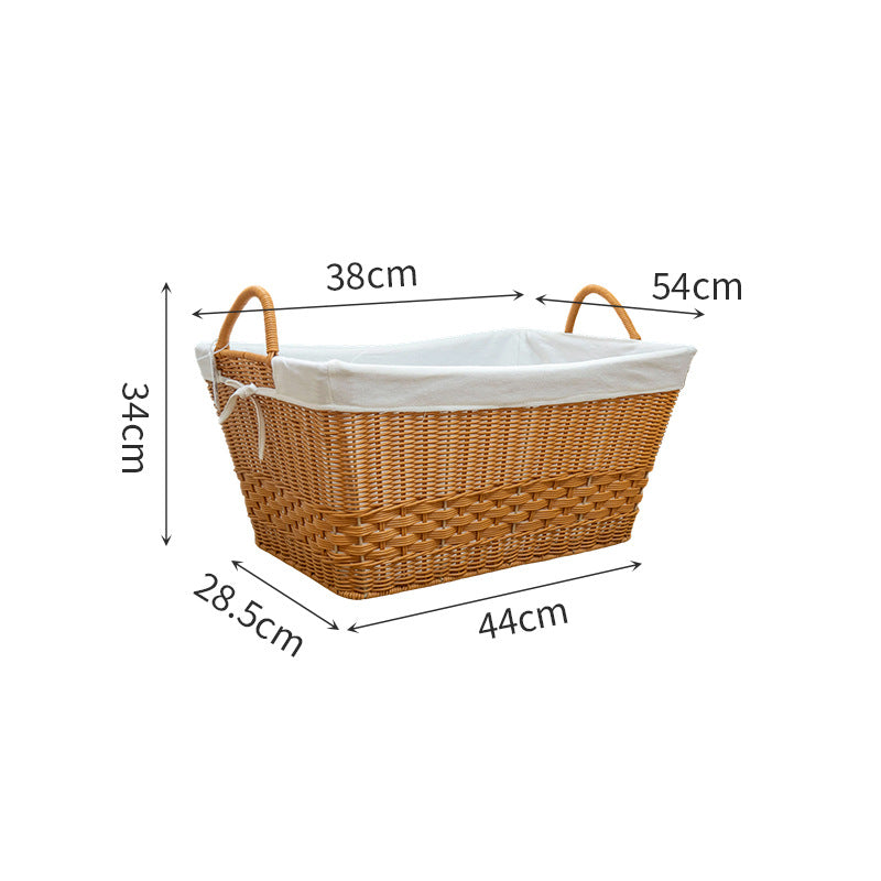 Handcrafted Rattan Basket with Removable Inner Lining | Kelmera