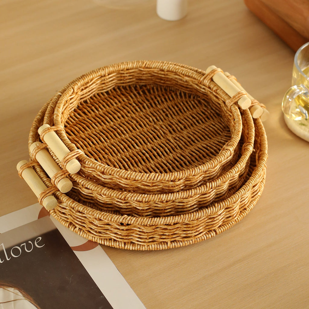 Handcrafted Rattan Serving Tray | Kelmera