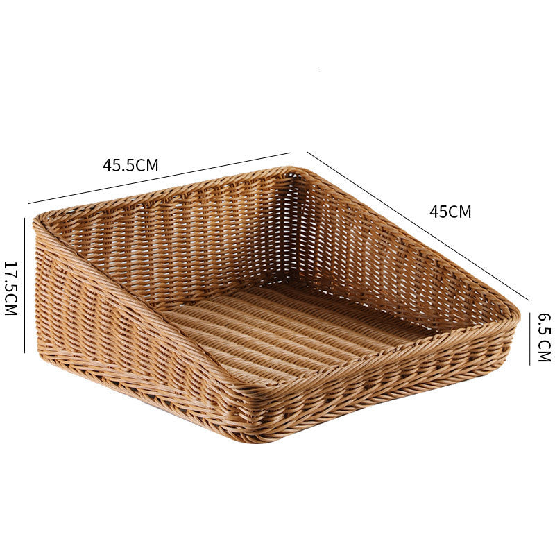 Handcrafted Rectangular Rattan Storage Basket | Kelmera