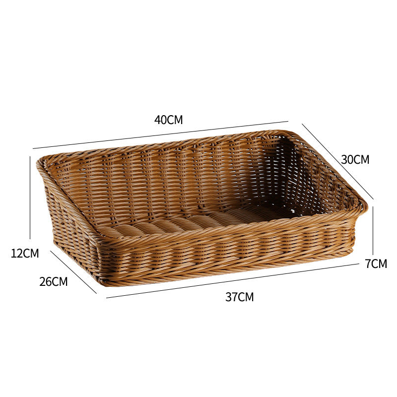 Handcrafted Rectangular Rattan Storage Basket | Kelmera
