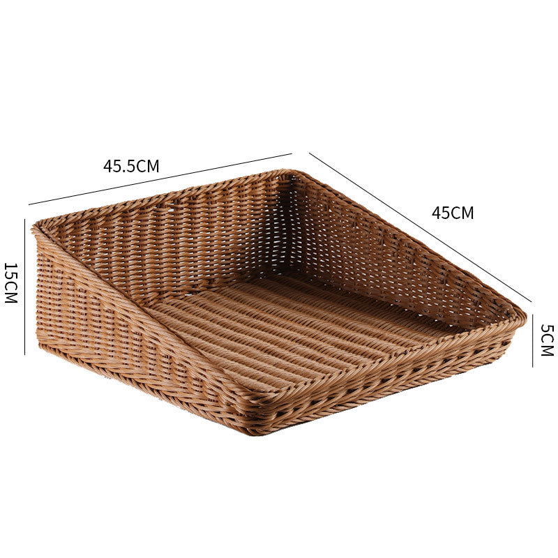 Handcrafted Rectangular Rattan Storage Basket | Kelmera
