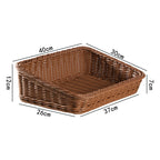 Handcrafted Rectangular Rattan Storage Basket | Kelmera