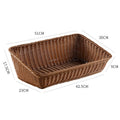 Handcrafted Rectangular Rattan Storage Basket | Kelmera