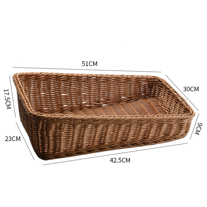 Handcrafted Rectangular Rattan Storage Basket | Kelmera