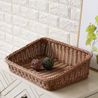Handcrafted Rectangular Rattan Storage Basket | Kelmera