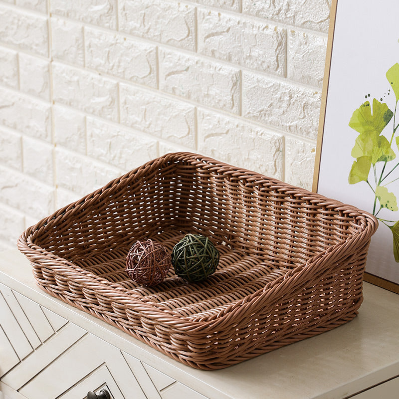 Handcrafted Rectangular Rattan Storage Basket | Kelmera