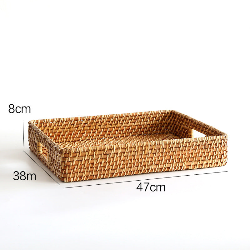 Handcrafted Rectangular Woven Serving Tray | Kelmera