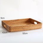 Handcrafted Rectangular Woven Serving Tray | Kelmera