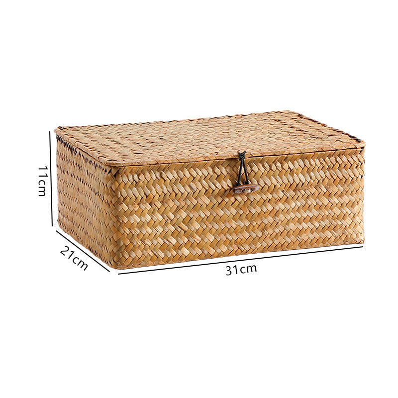 Handcrafted Rectangular Woven Storage Container | Kelmera