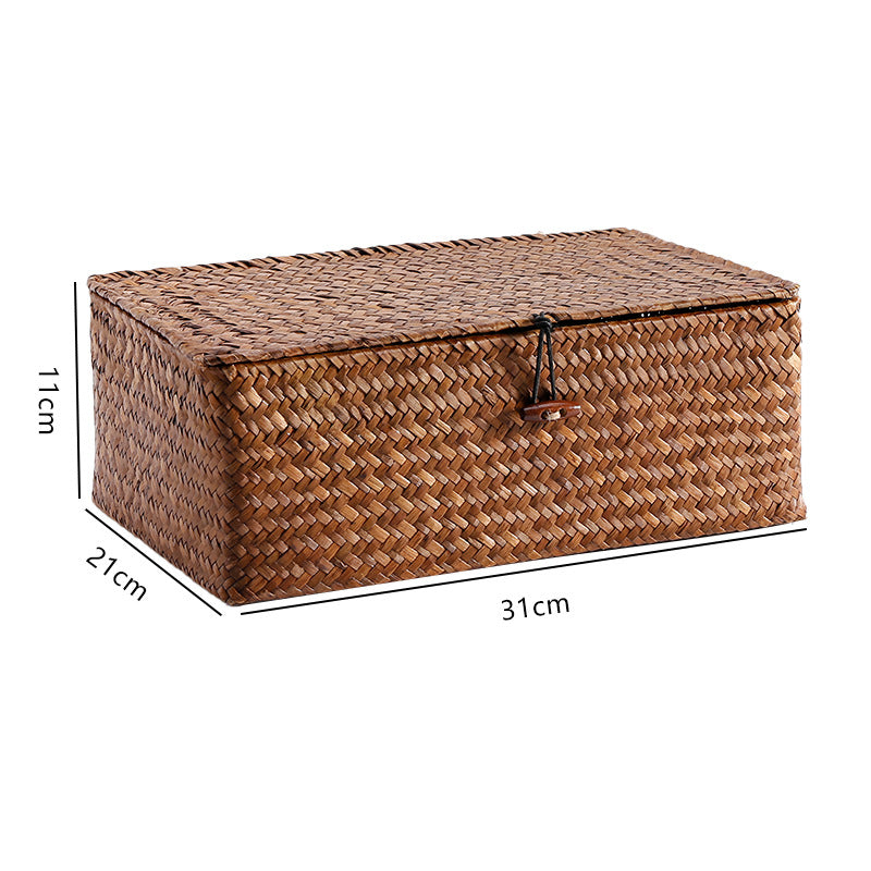 Handcrafted Rectangular Woven Storage Container | Kelmera