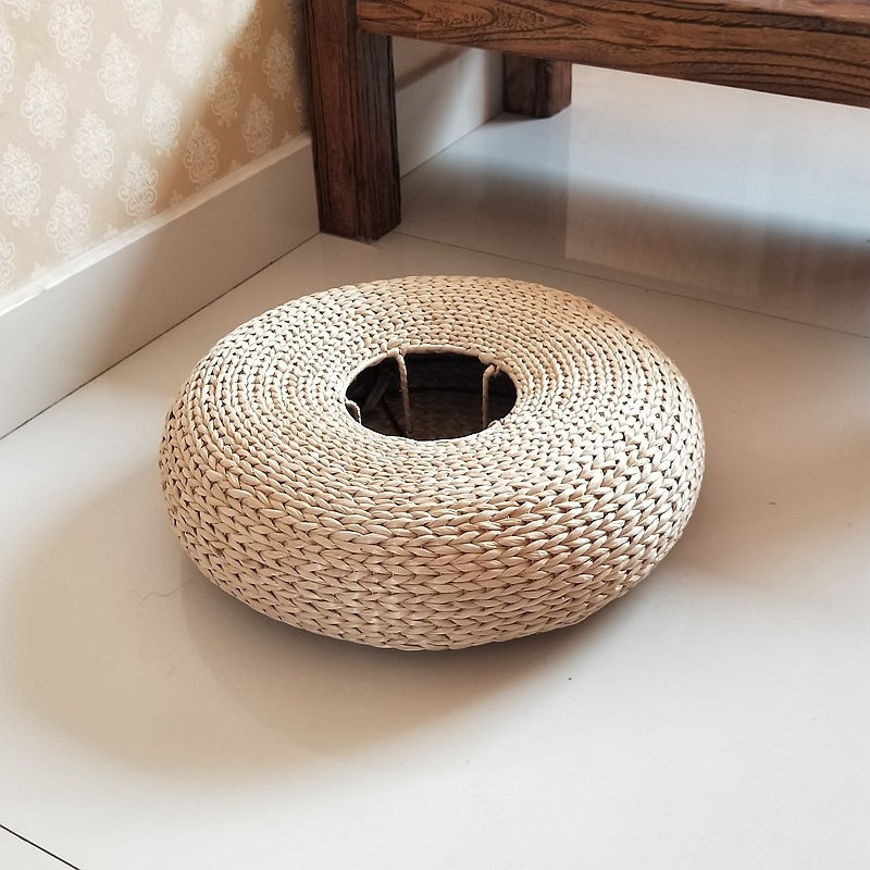 Handcrafted Sitting Pouf made of Natural Material | Kelmera