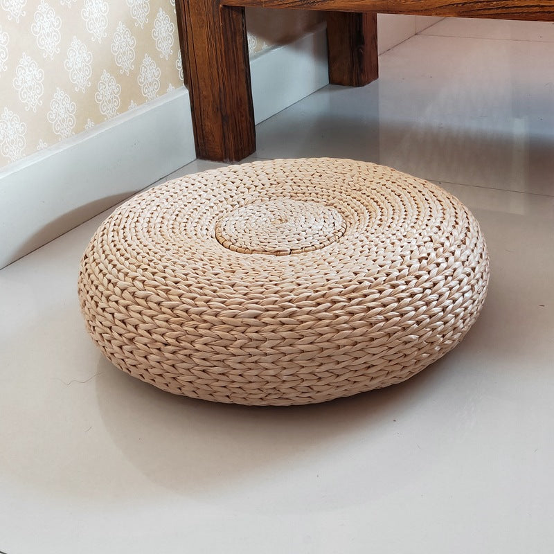 Handcrafted Sitting Pouf made of Natural Material | Kelmera