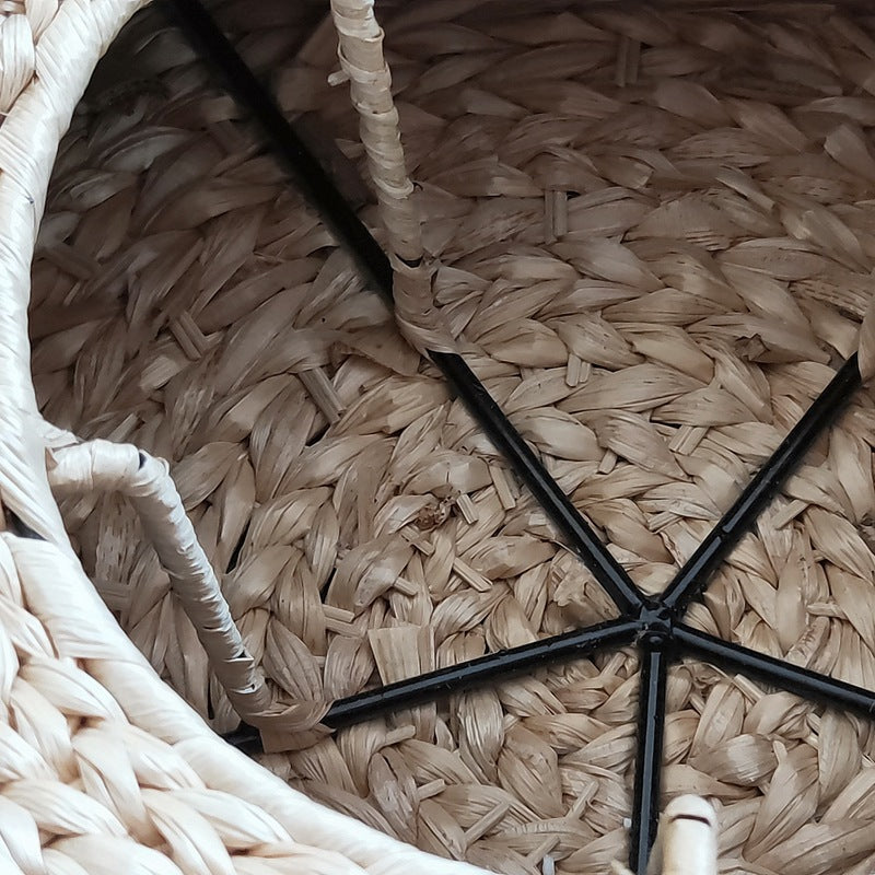 Handcrafted Sitting Pouf made of Natural Material | Kelmera
