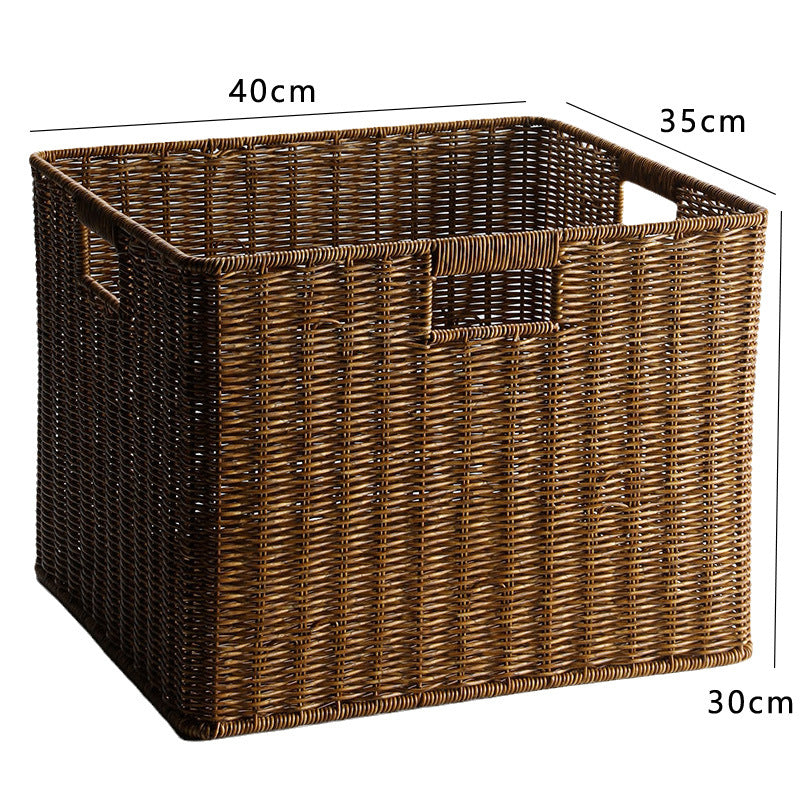Handcrafted Storage Basket Dark Coffee | Kelmera