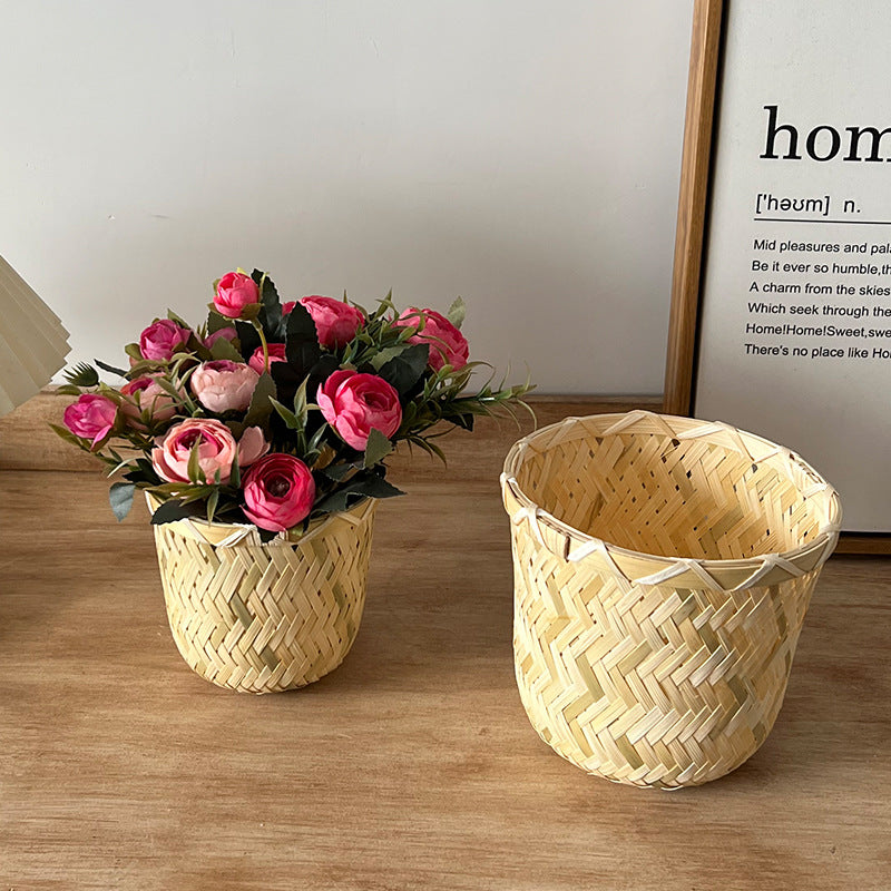 Handcrafted Storage Basket made of Bamboo Fiber | Kelmera