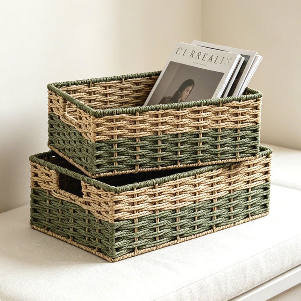 Handcrafted Storage Basket made of Natural Material | Kelmera