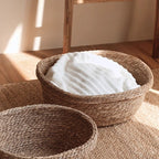 Handcrafted Storage Basket made of Natural Materials Oval | Kelmera