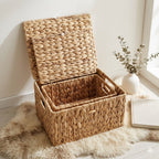 Handcrafted Storage Basket made of Natural Materials Without Lid | Kelmera