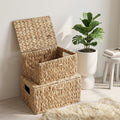 Handcrafted Storage Basket made of Natural Materials Without Lid | Kelmera