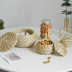 Handcrafted Storage Basket Set made of Natural Rattan | Kelmera