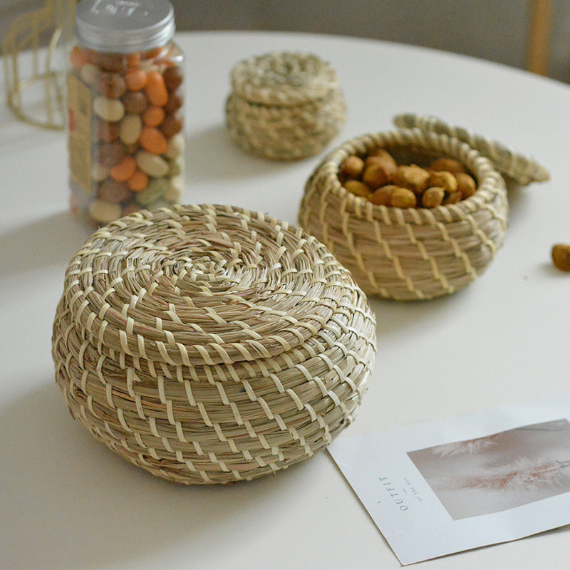 Handcrafted Storage Basket Set made of Natural Rattan | Kelmera