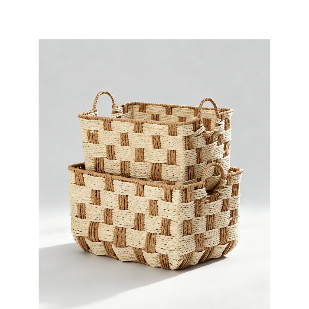 Handcrafted Storage Basket Two Small Large | Kelmera