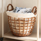 Handcrafted Storage Basket with Cotton Lining | Kelmera