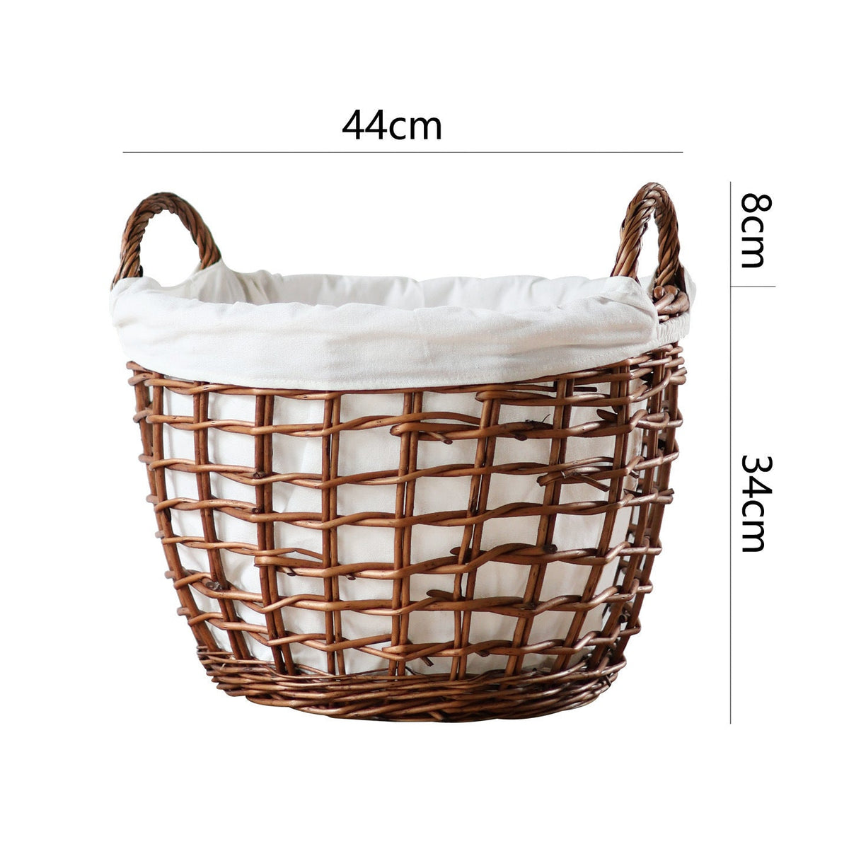 Handcrafted Storage Basket with Cotton Lining | Kelmera