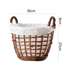 Handcrafted Storage Basket with Cotton Lining | Kelmera