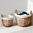 Handcrafted Storage Basket with Cotton Lining | Kelmera