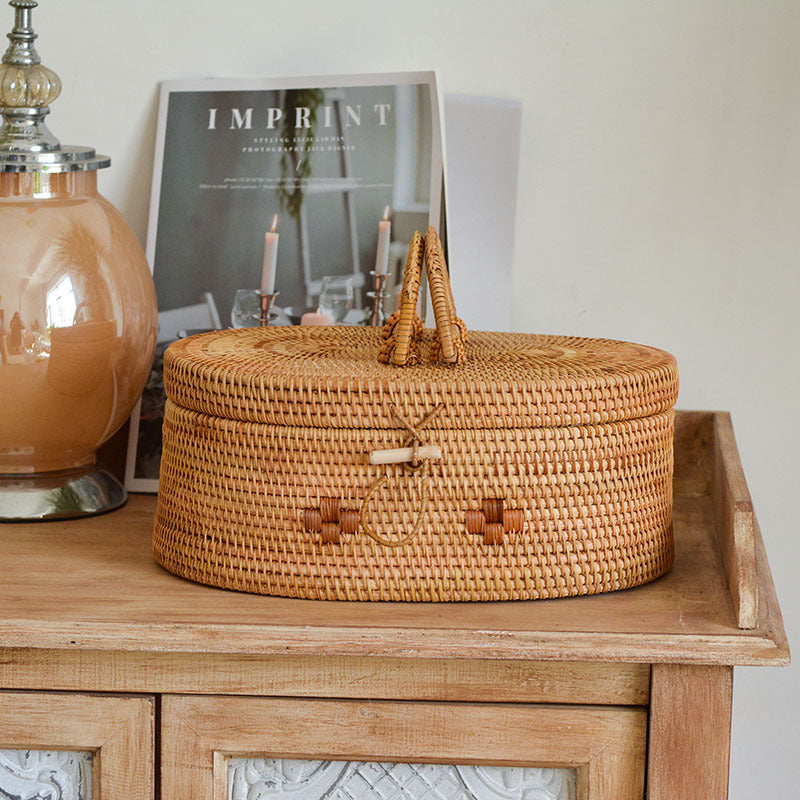 Handcrafted Storage Basket with Double Handles | Kelmera