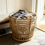 Handcrafted Storage Basket with Fabric Insert | Kelmera