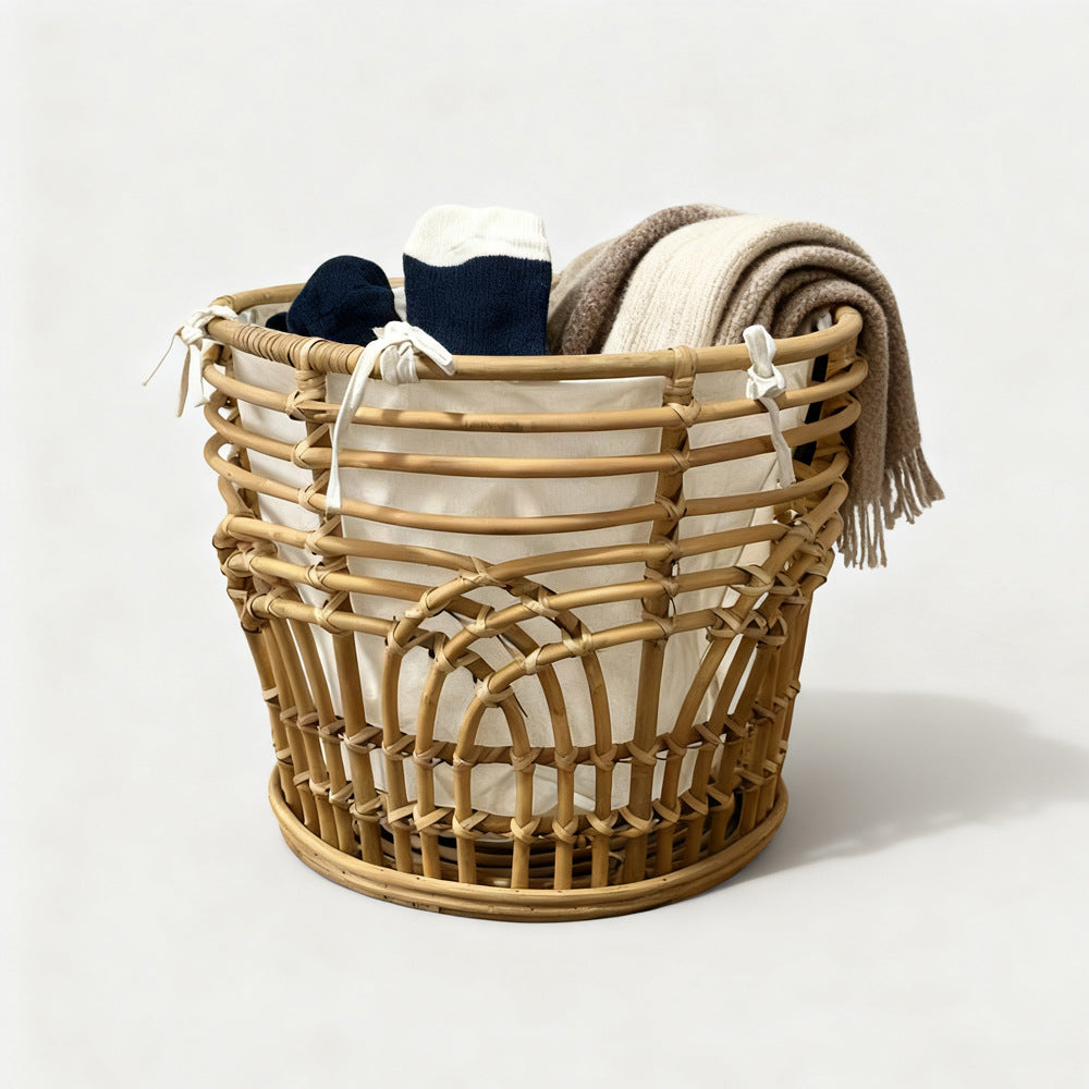 Handcrafted Storage Basket with Fabric Insert | Kelmera
