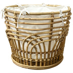 Handcrafted Storage Basket with Fabric Insert | Kelmera