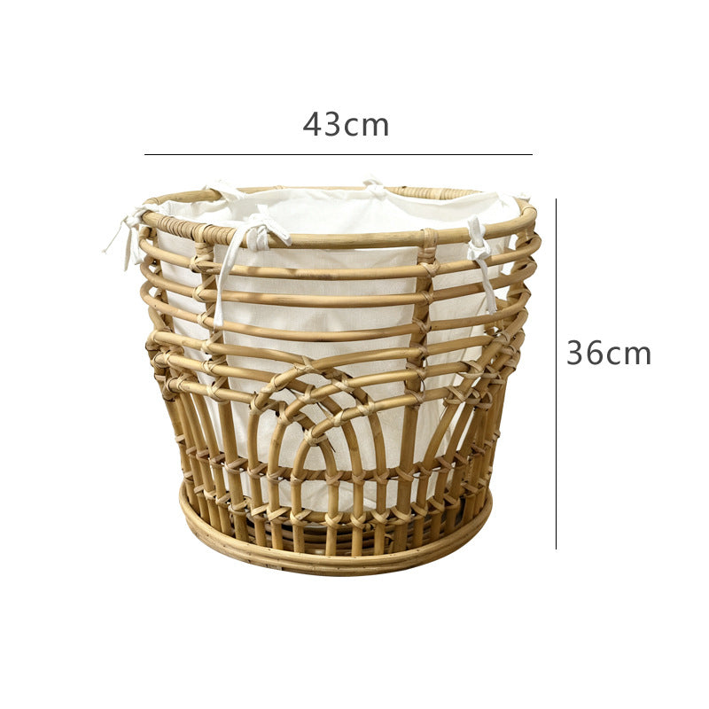 Handcrafted Storage Basket with Fabric Insert | Kelmera