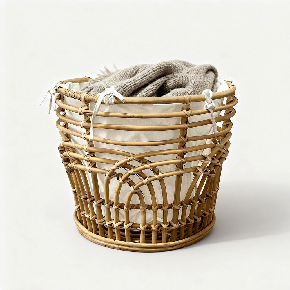 Handcrafted Storage Basket with Fabric Insert | Kelmera