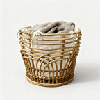 Handcrafted Storage Basket with Fabric Insert | Kelmera