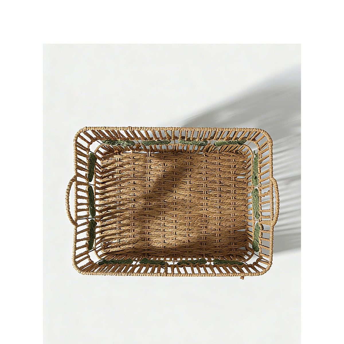 Handcrafted Storage Basket with Leaf Motif | Kelmera