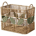 Handcrafted Storage Basket with Leaf Motif | Kelmera