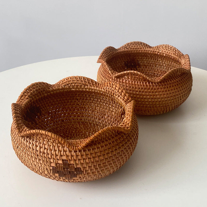 Handcrafted Storage Basket with Wavy Edge | Kelmera