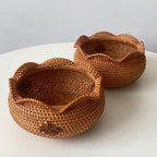 Handcrafted Storage Basket with Wavy Edge | Kelmera