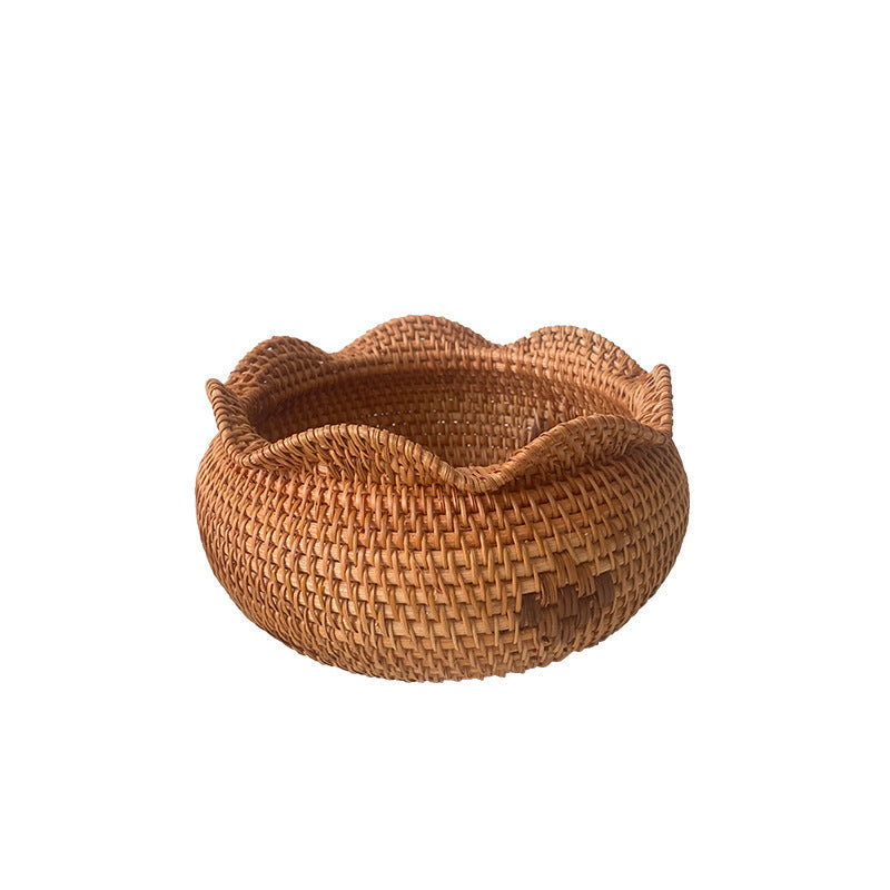 Handcrafted Storage Basket with Wavy Edge | Kelmera