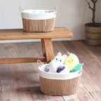 Handcrafted Storage Basket with White Cotton Lining | Kelmera