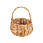 Handcrafted Storage Basket with Wooden Handle | Kelmera