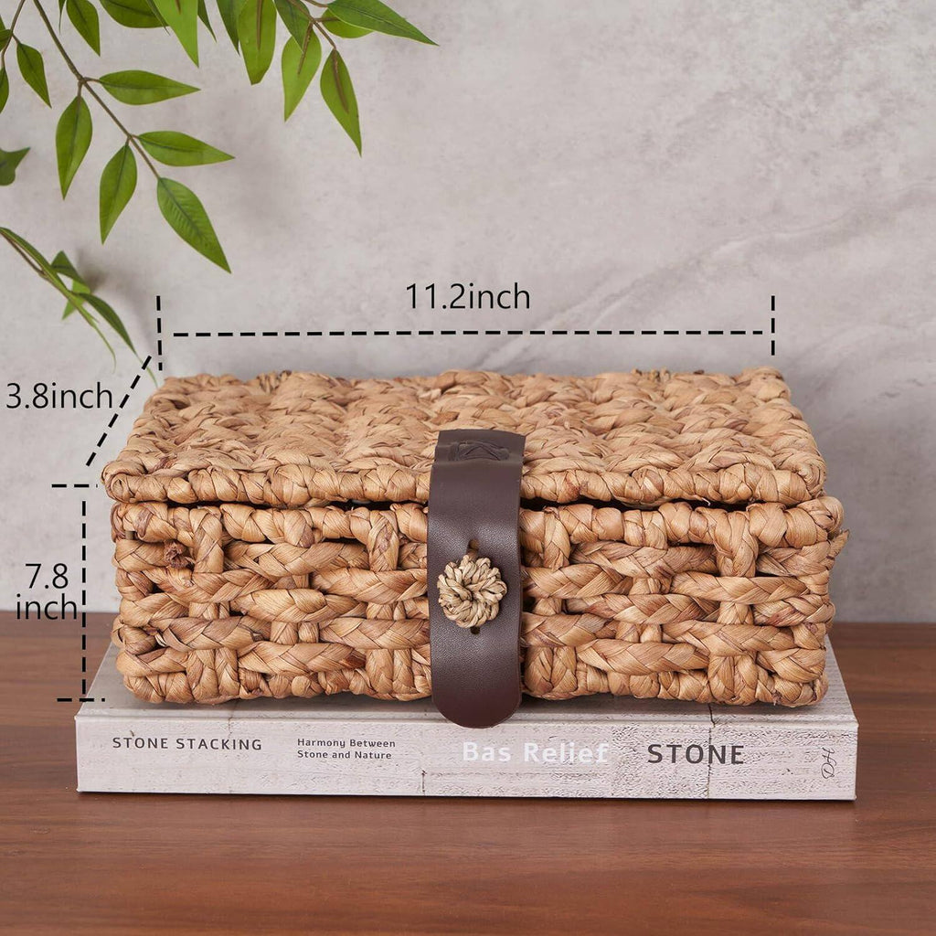 Handcrafted Storage Box made of Braided Natural Material | Kelmera